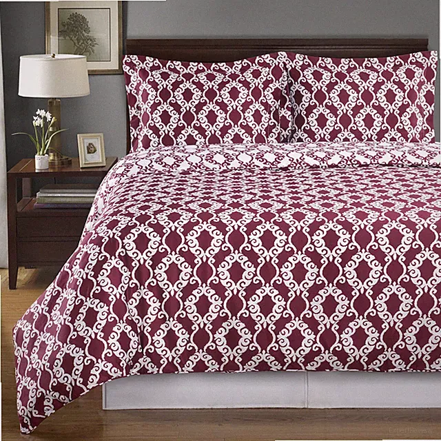 100% Combed Cotton Duvet cover Set- 3PC Sierra Silky Soft Reversible Duvet Cover