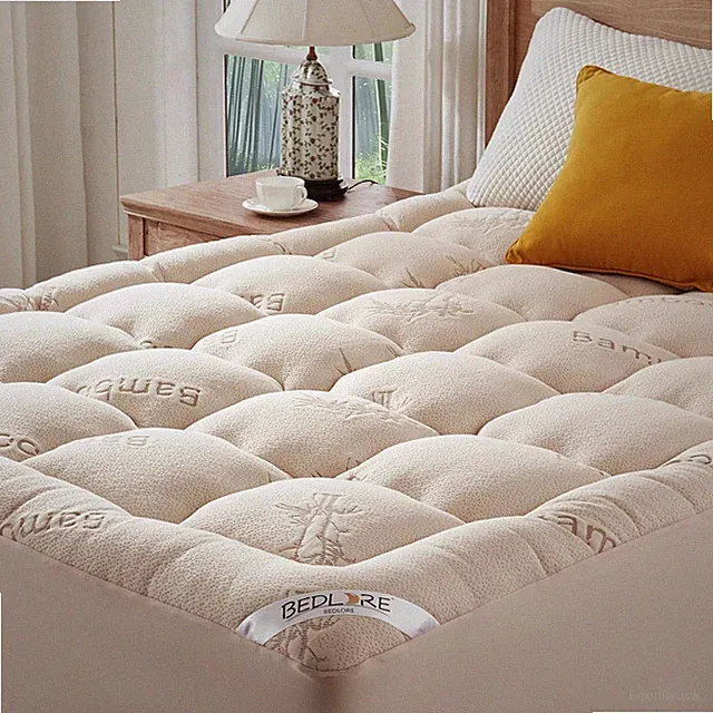 Bamboo Viscose California King Mattress Topper for Ultimate Comfort & Support