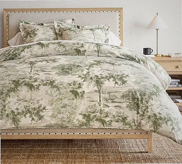 BIG SALE Pottery Barn Jardin Toile Duvet Cover King/Cal. King - Green