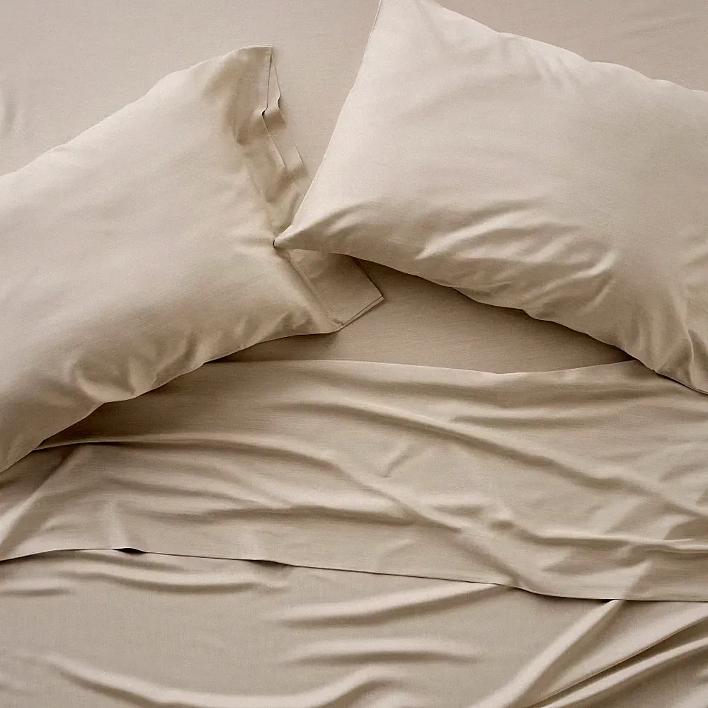 California King 400 Thread Count Rayon from Bamboo Sheet Set Light Olive