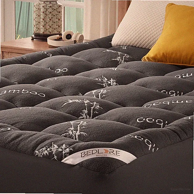 California Mattress Topper Viscose Derived from Bamboo,Thick Pillow Top Mattress