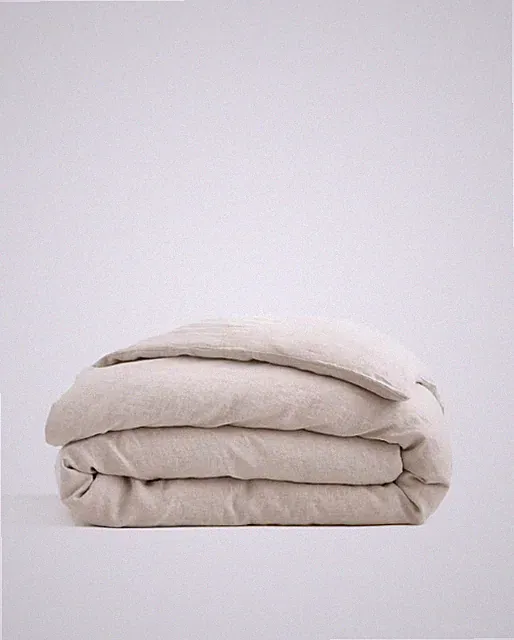 NWOT Quince King Cal King Duvet Cover Only NO SHAMS Natural Chambray